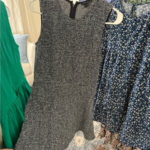 Theory Monochrome Tweed Dress